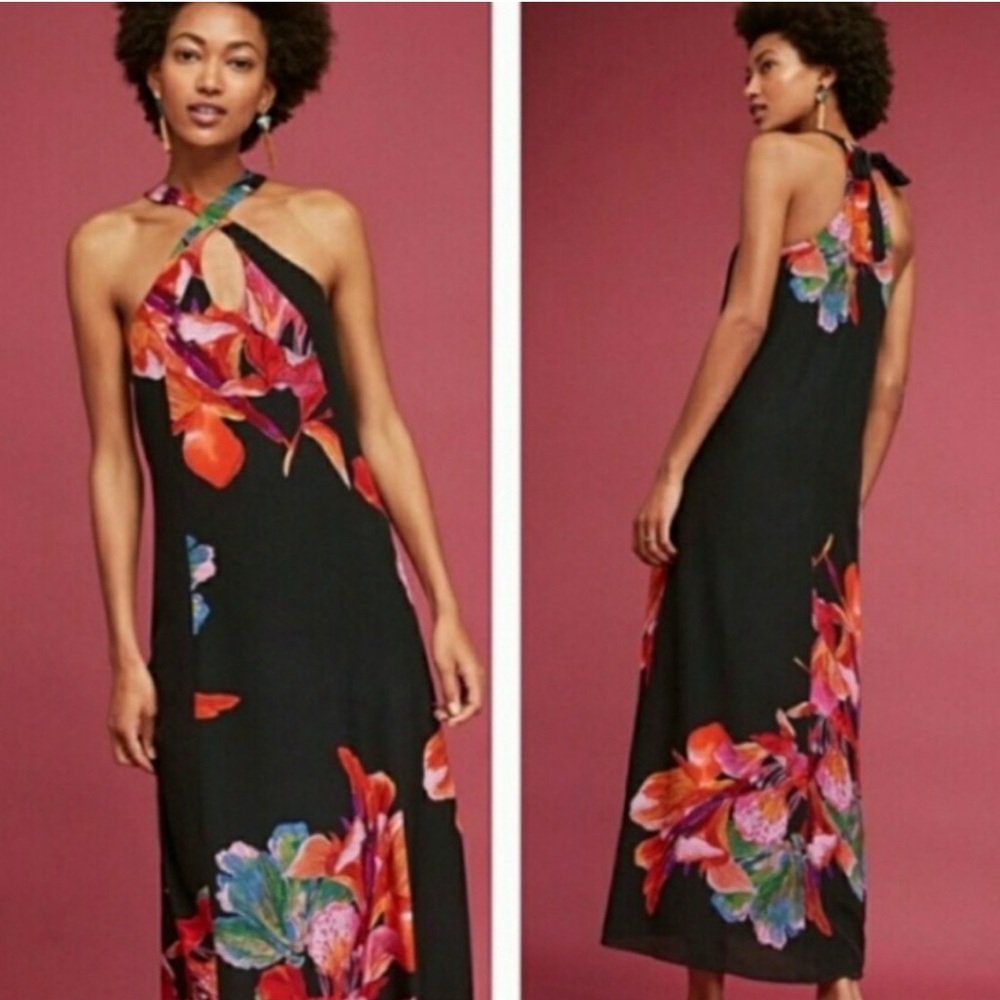 Maeve‎ Silk Cayman Maxi Dress from Anthropologie